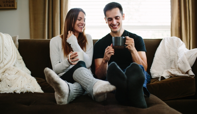 Couple on couch