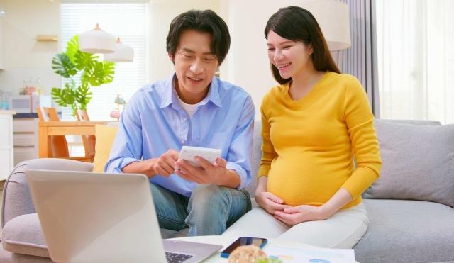 Couple looking at their taxes