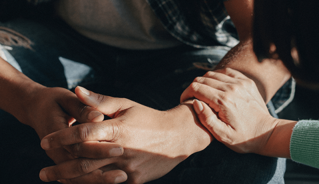 comforting hands