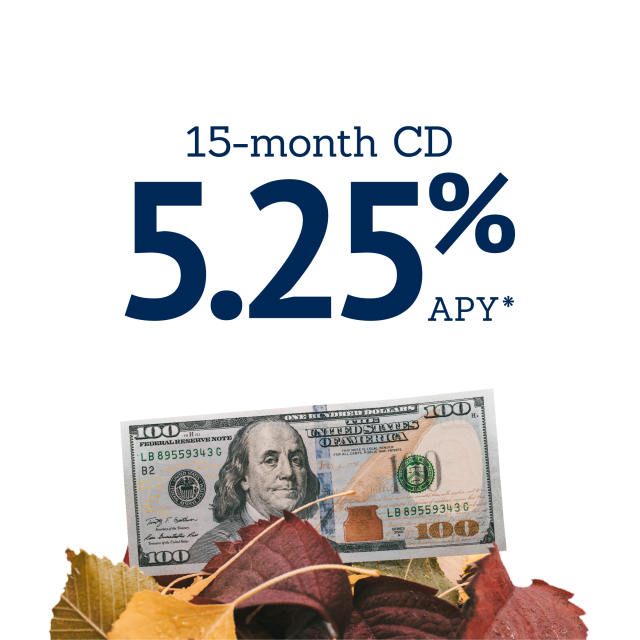 15-month CD promo at 5.25% APY