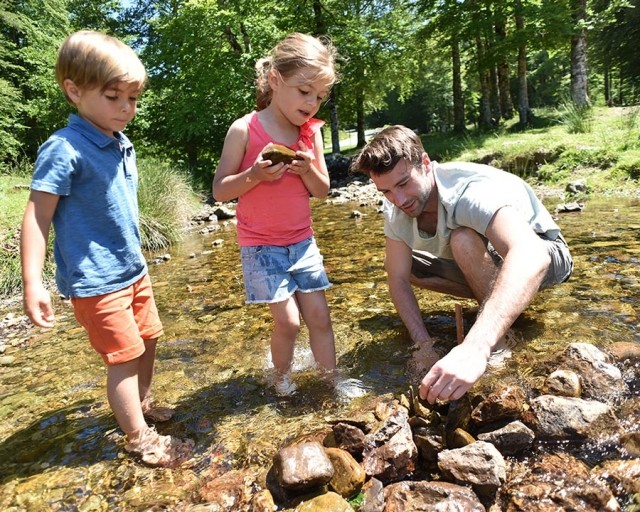 Kids in creek