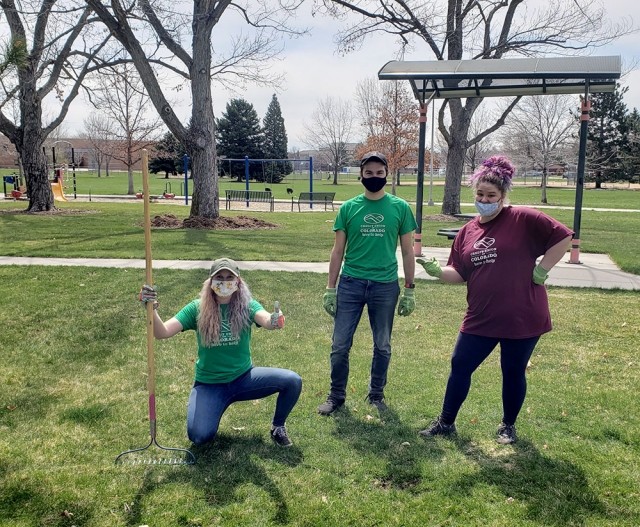 Volunteers at park