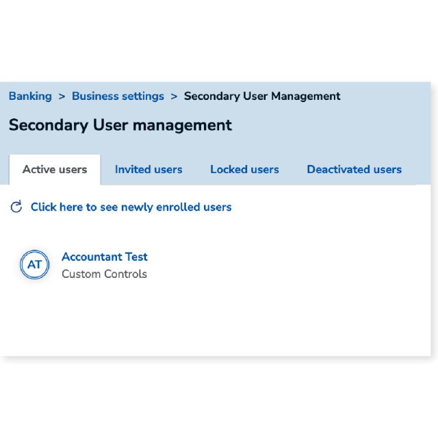 Review Active Users Screen