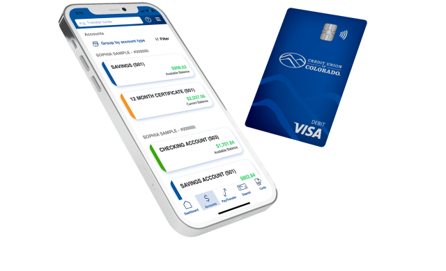digital banking and a debit card