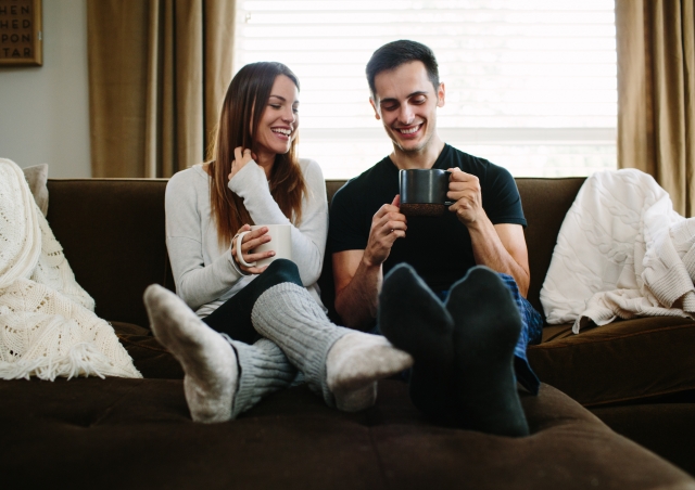 Couple on couch